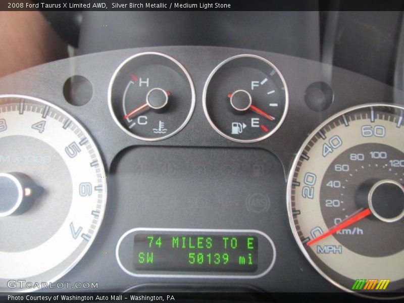 Silver Birch Metallic / Medium Light Stone 2008 Ford Taurus X Limited AWD