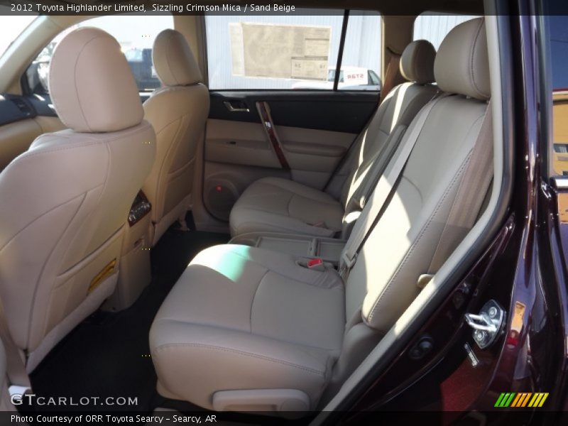 Sizzling Crimson Mica / Sand Beige 2012 Toyota Highlander Limited