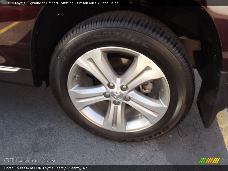 Sizzling Crimson Mica / Sand Beige 2012 Toyota Highlander Limited