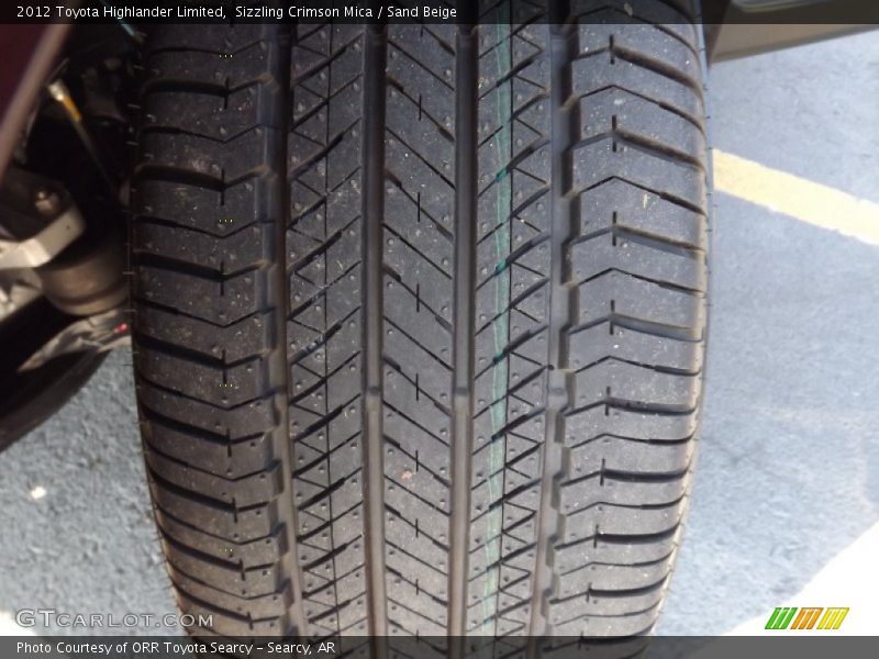 Sizzling Crimson Mica / Sand Beige 2012 Toyota Highlander Limited