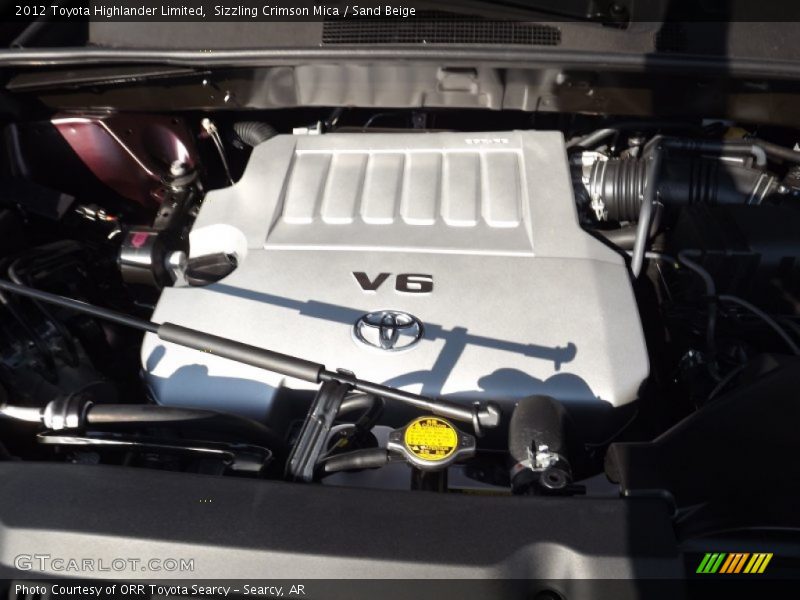 Sizzling Crimson Mica / Sand Beige 2012 Toyota Highlander Limited
