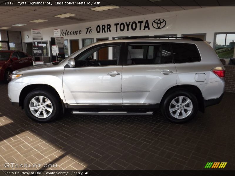 Classic Silver Metallic / Ash 2012 Toyota Highlander SE