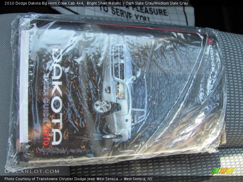 Bright Silver Metallic / Dark Slate Gray/Medium Slate Gray 2010 Dodge Dakota Big Horn Crew Cab 4x4