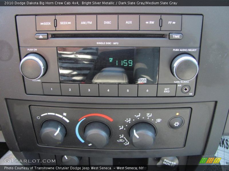 Audio System of 2010 Dakota Big Horn Crew Cab 4x4