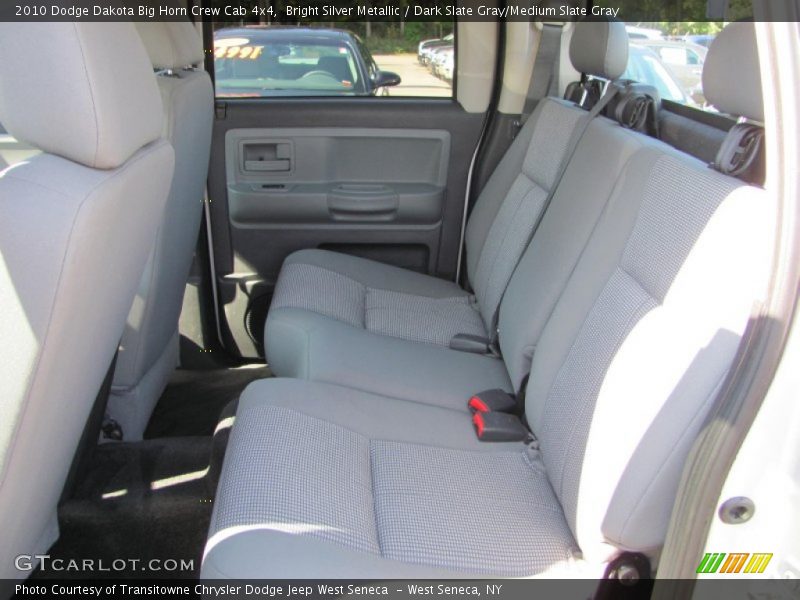 Bright Silver Metallic / Dark Slate Gray/Medium Slate Gray 2010 Dodge Dakota Big Horn Crew Cab 4x4