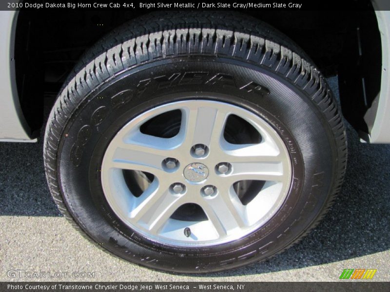 Bright Silver Metallic / Dark Slate Gray/Medium Slate Gray 2010 Dodge Dakota Big Horn Crew Cab 4x4