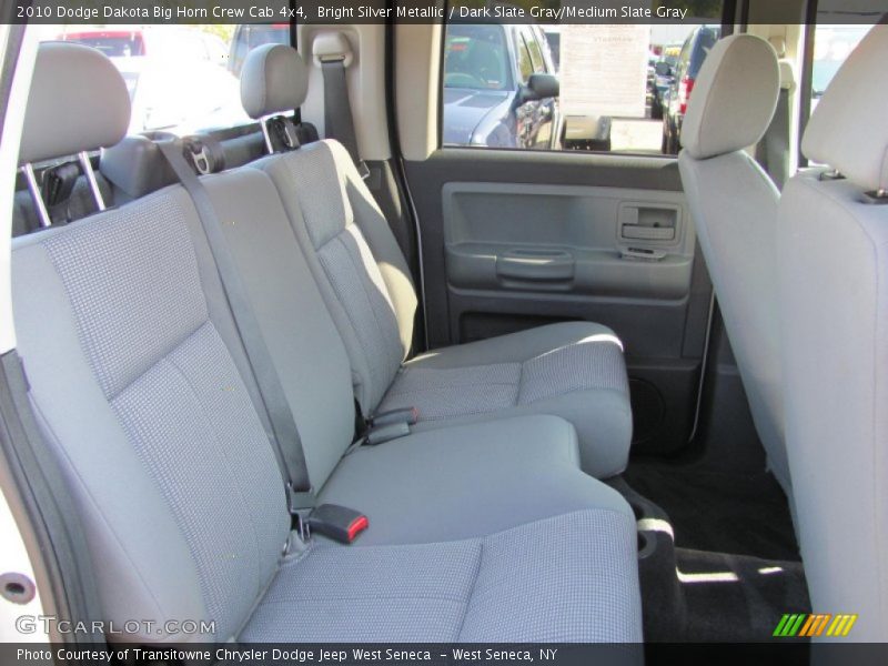 Bright Silver Metallic / Dark Slate Gray/Medium Slate Gray 2010 Dodge Dakota Big Horn Crew Cab 4x4