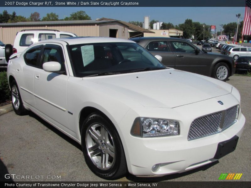Stone White / Dark Slate Gray/Light Graystone 2007 Dodge Charger R/T