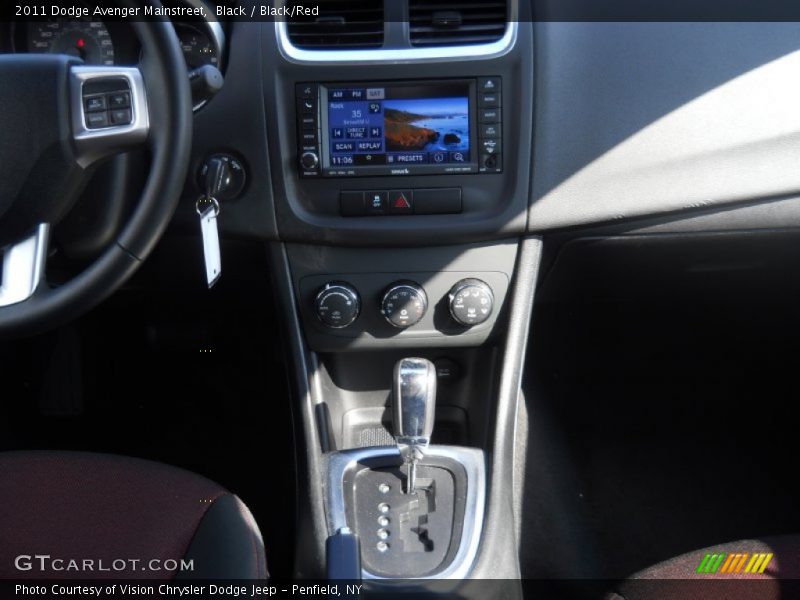 Black / Black/Red 2011 Dodge Avenger Mainstreet