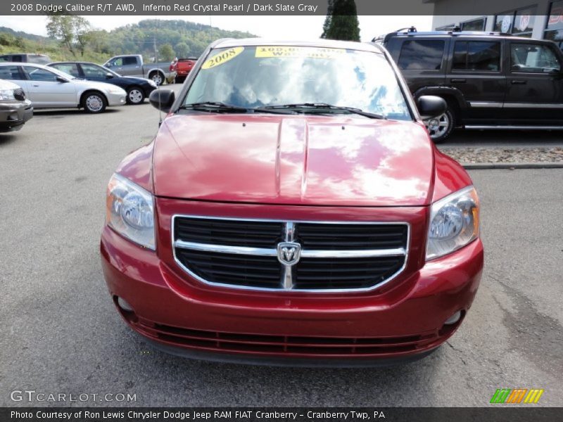 Inferno Red Crystal Pearl / Dark Slate Gray 2008 Dodge Caliber R/T AWD