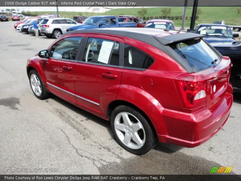 Inferno Red Crystal Pearl / Dark Slate Gray 2008 Dodge Caliber R/T AWD