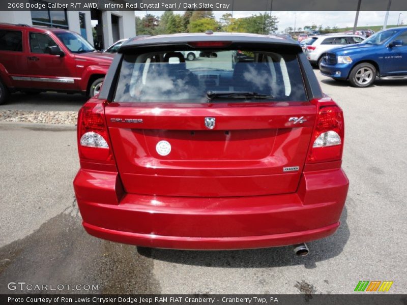 Inferno Red Crystal Pearl / Dark Slate Gray 2008 Dodge Caliber R/T AWD