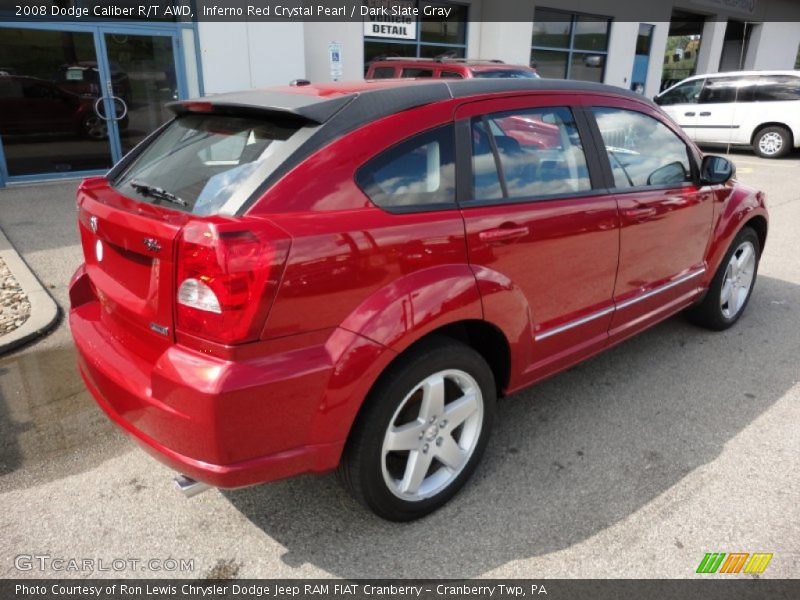 Inferno Red Crystal Pearl / Dark Slate Gray 2008 Dodge Caliber R/T AWD