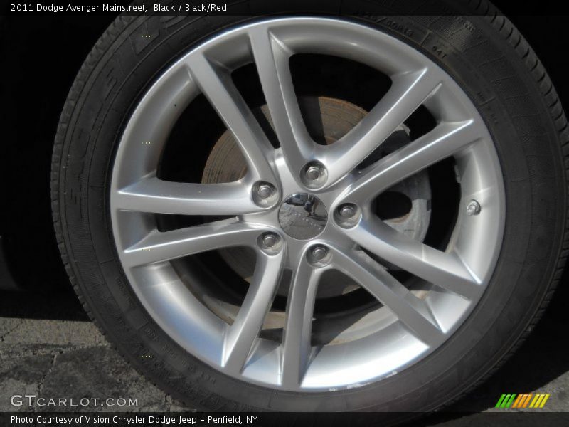 Black / Black/Red 2011 Dodge Avenger Mainstreet