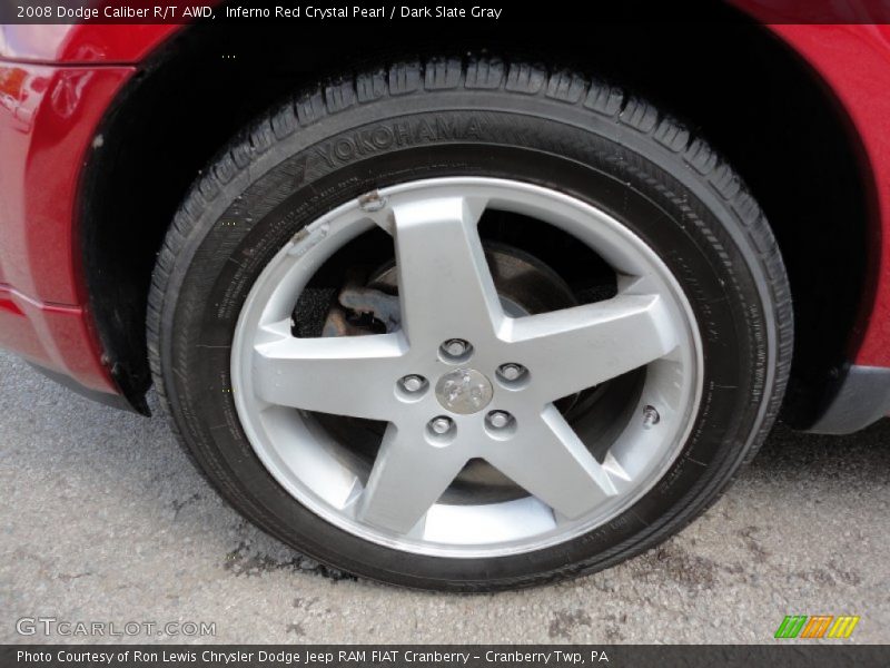 Inferno Red Crystal Pearl / Dark Slate Gray 2008 Dodge Caliber R/T AWD