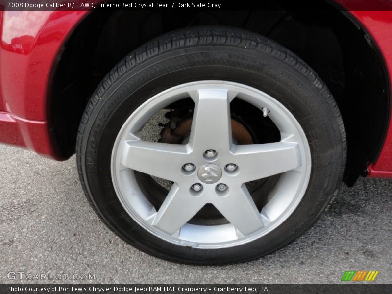Inferno Red Crystal Pearl / Dark Slate Gray 2008 Dodge Caliber R/T AWD