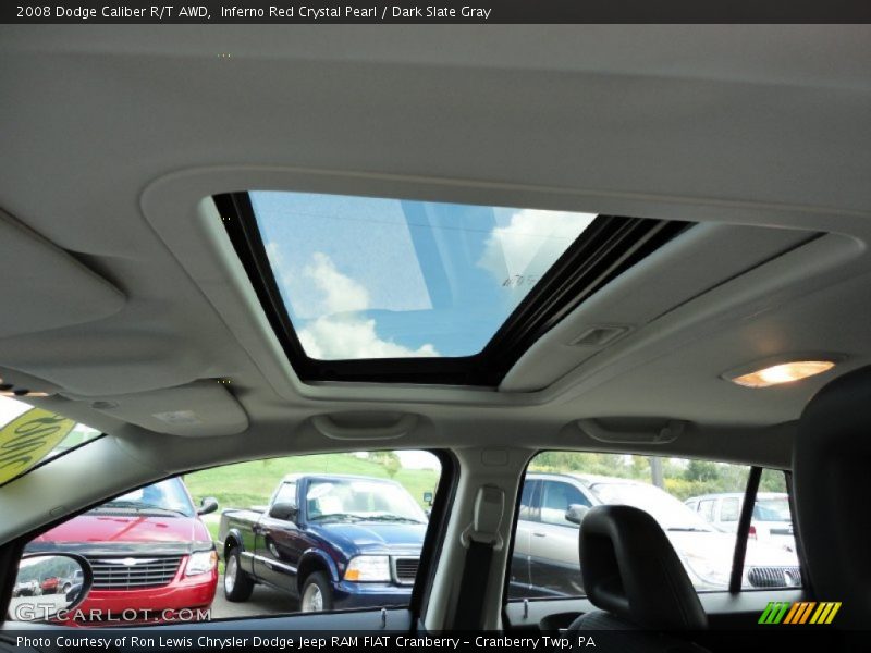 Inferno Red Crystal Pearl / Dark Slate Gray 2008 Dodge Caliber R/T AWD