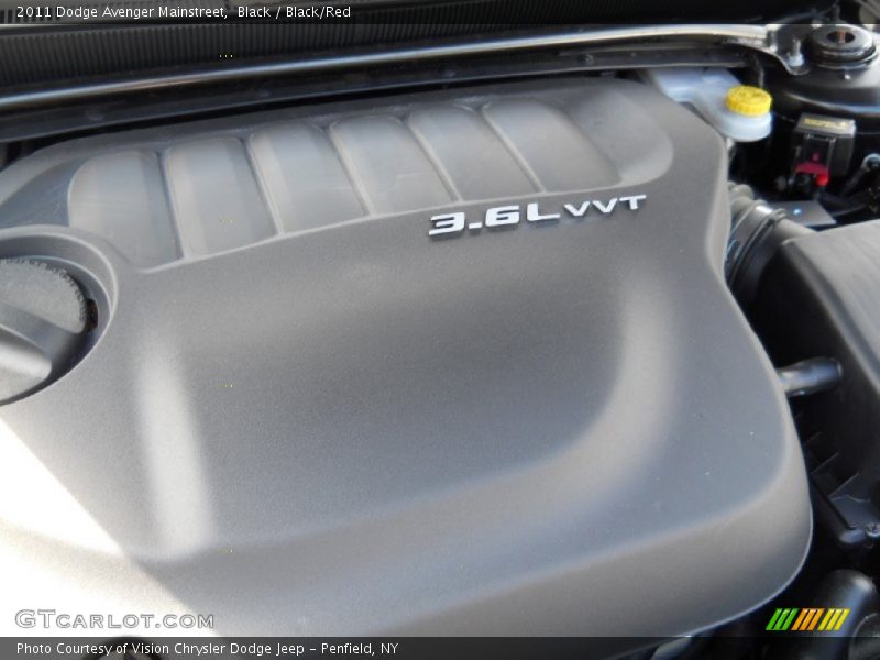 Black / Black/Red 2011 Dodge Avenger Mainstreet