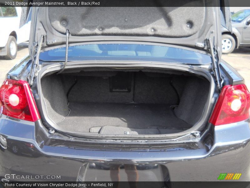 Black / Black/Red 2011 Dodge Avenger Mainstreet