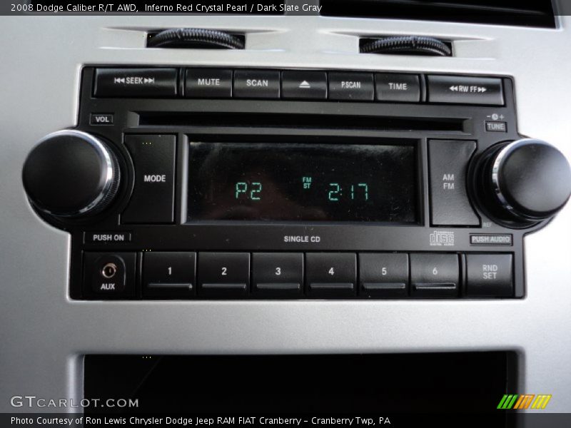 Inferno Red Crystal Pearl / Dark Slate Gray 2008 Dodge Caliber R/T AWD