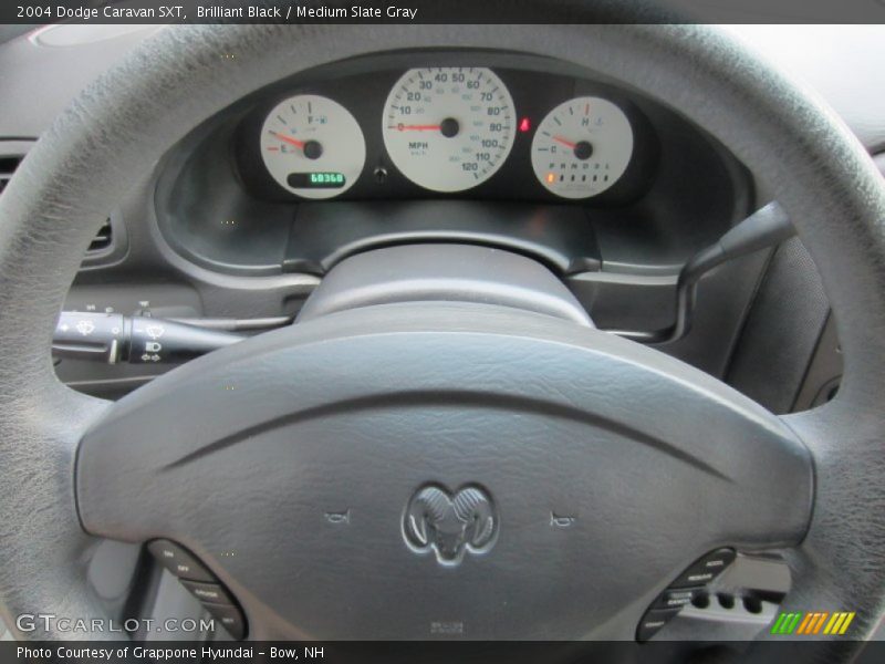 Brilliant Black / Medium Slate Gray 2004 Dodge Caravan SXT