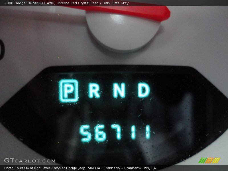 Inferno Red Crystal Pearl / Dark Slate Gray 2008 Dodge Caliber R/T AWD