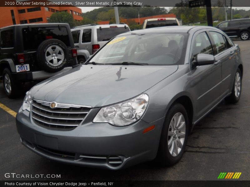 Silver Steel Metallic / Dark Slate Gray 2010 Chrysler Sebring Limited Sedan