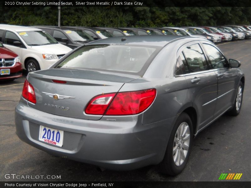 Silver Steel Metallic / Dark Slate Gray 2010 Chrysler Sebring Limited Sedan