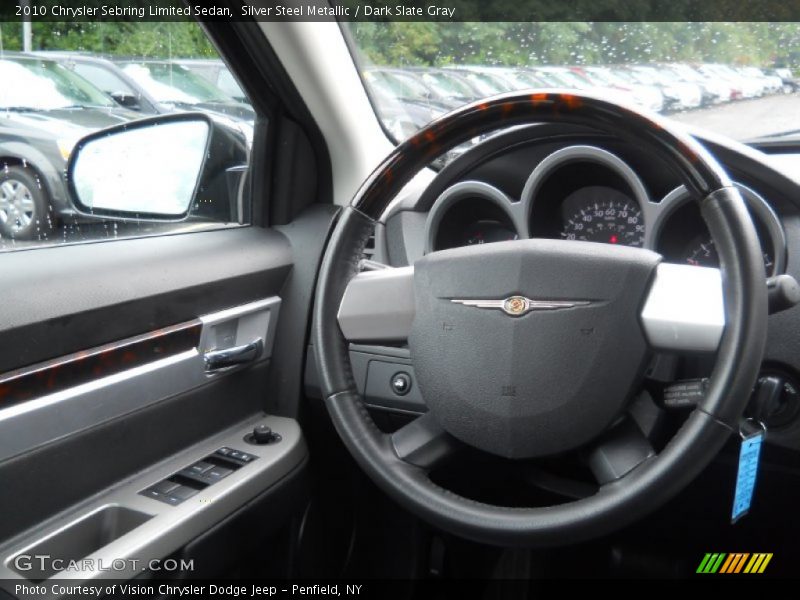 Silver Steel Metallic / Dark Slate Gray 2010 Chrysler Sebring Limited Sedan