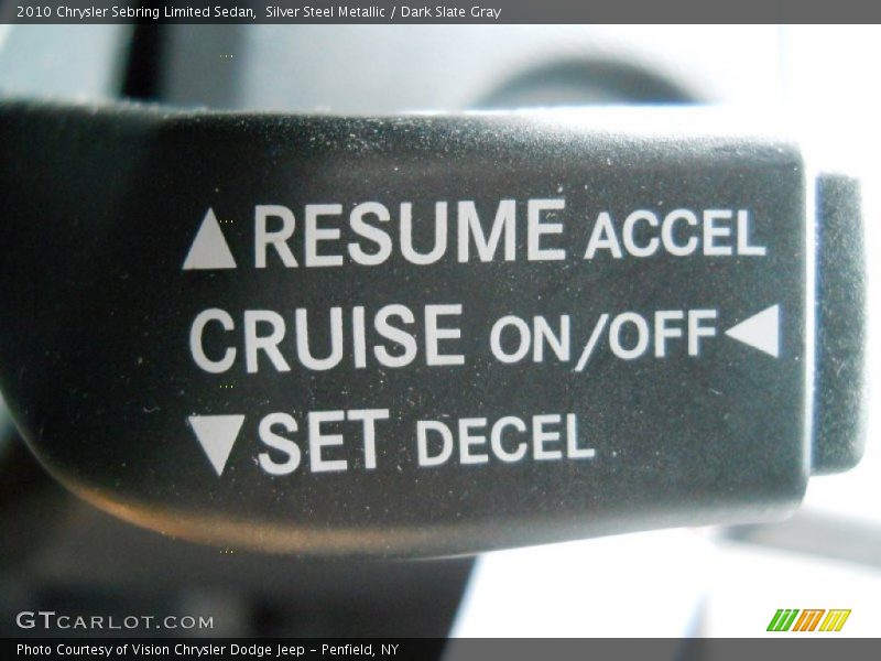 Silver Steel Metallic / Dark Slate Gray 2010 Chrysler Sebring Limited Sedan
