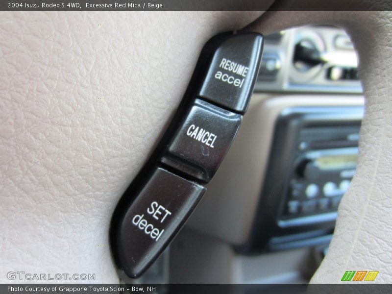 Controls of 2004 Rodeo S 4WD