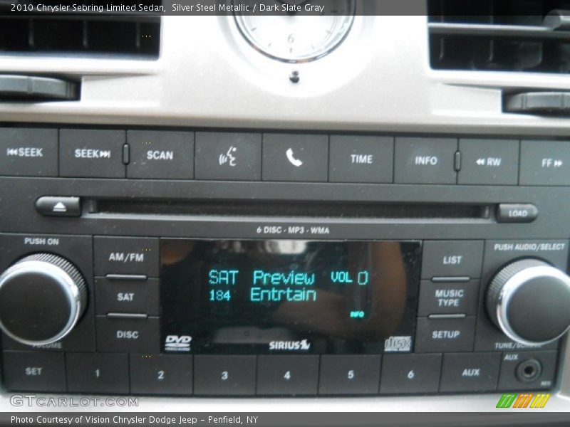 Silver Steel Metallic / Dark Slate Gray 2010 Chrysler Sebring Limited Sedan