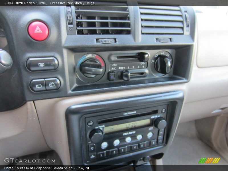 Controls of 2004 Rodeo S 4WD