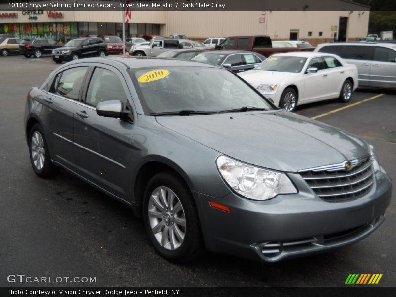 Silver Steel Metallic / Dark Slate Gray 2010 Chrysler Sebring Limited Sedan