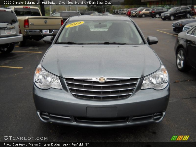 Silver Steel Metallic / Dark Slate Gray 2010 Chrysler Sebring Limited Sedan