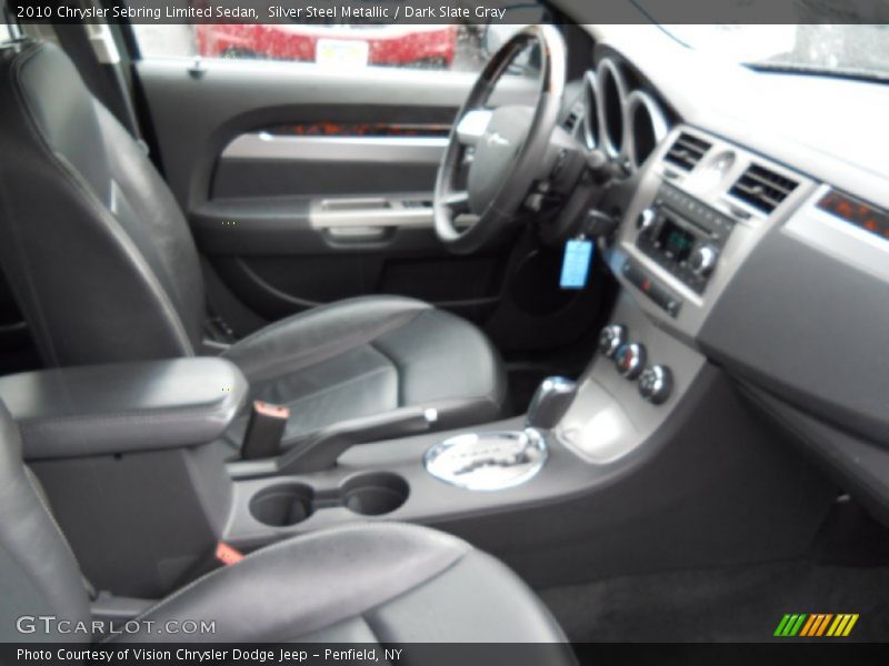 Silver Steel Metallic / Dark Slate Gray 2010 Chrysler Sebring Limited Sedan