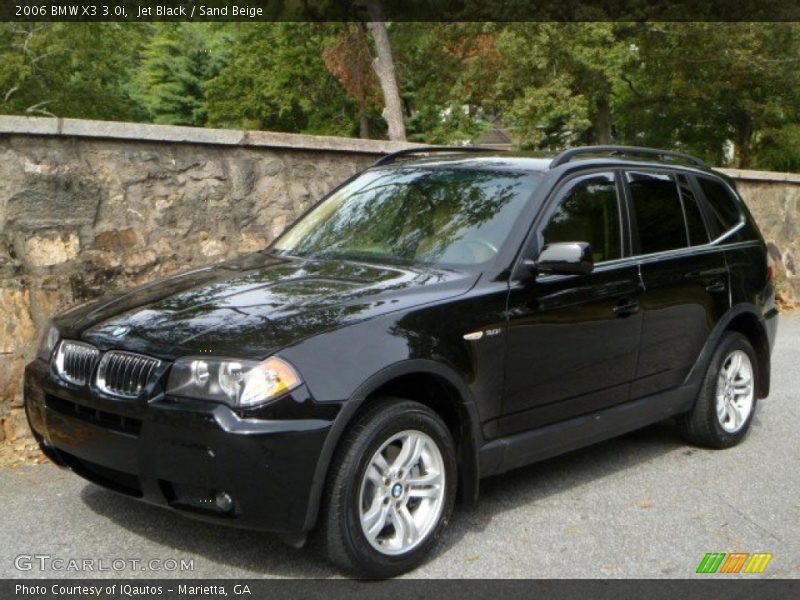 Jet Black / Sand Beige 2006 BMW X3 3.0i