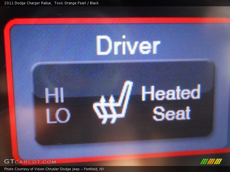 Toxic Orange Pearl / Black 2011 Dodge Charger Rallye