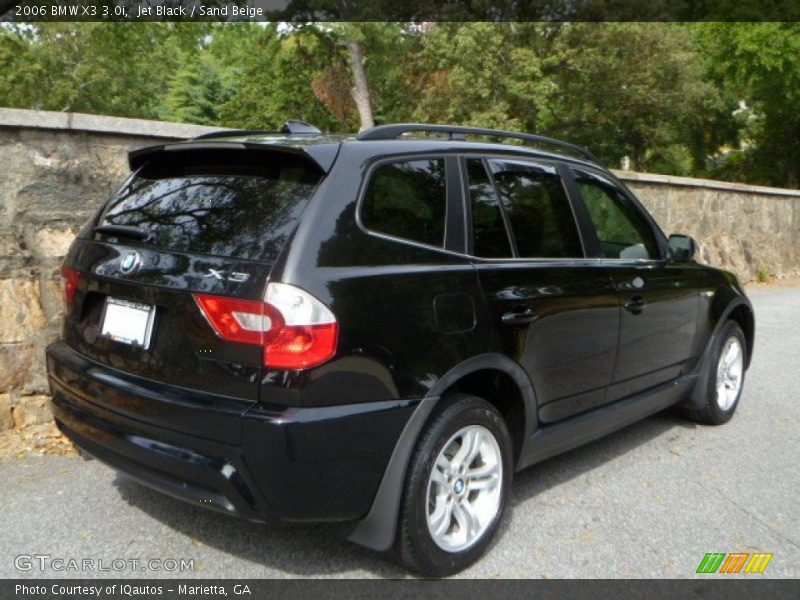 Jet Black / Sand Beige 2006 BMW X3 3.0i