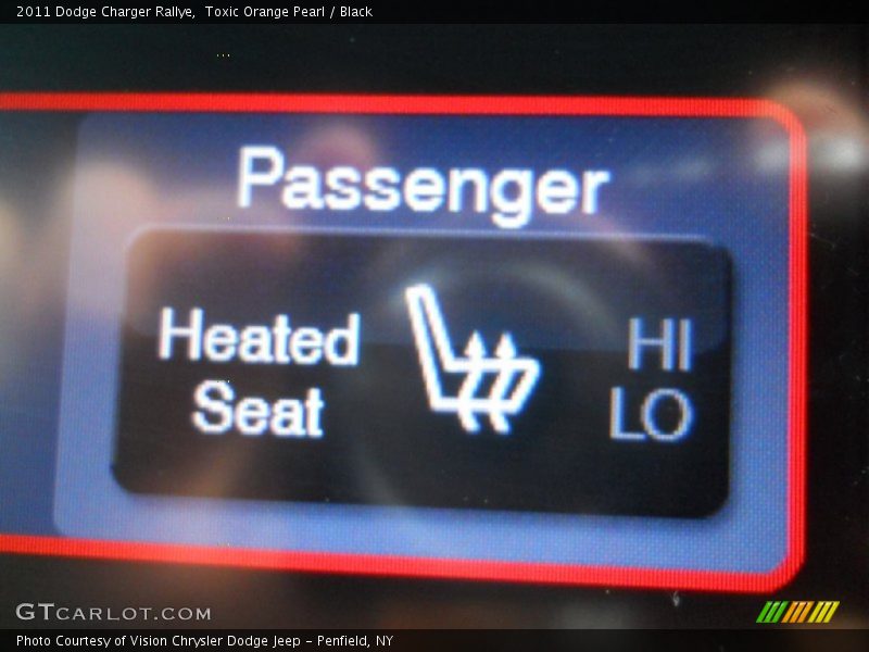 Toxic Orange Pearl / Black 2011 Dodge Charger Rallye