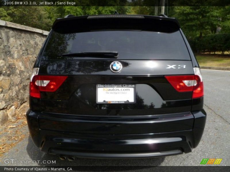 Jet Black / Sand Beige 2006 BMW X3 3.0i