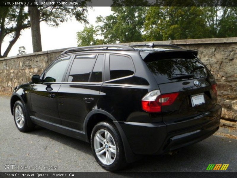 Jet Black / Sand Beige 2006 BMW X3 3.0i