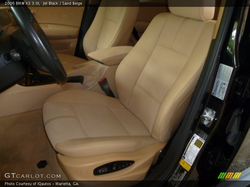 Jet Black / Sand Beige 2006 BMW X3 3.0i