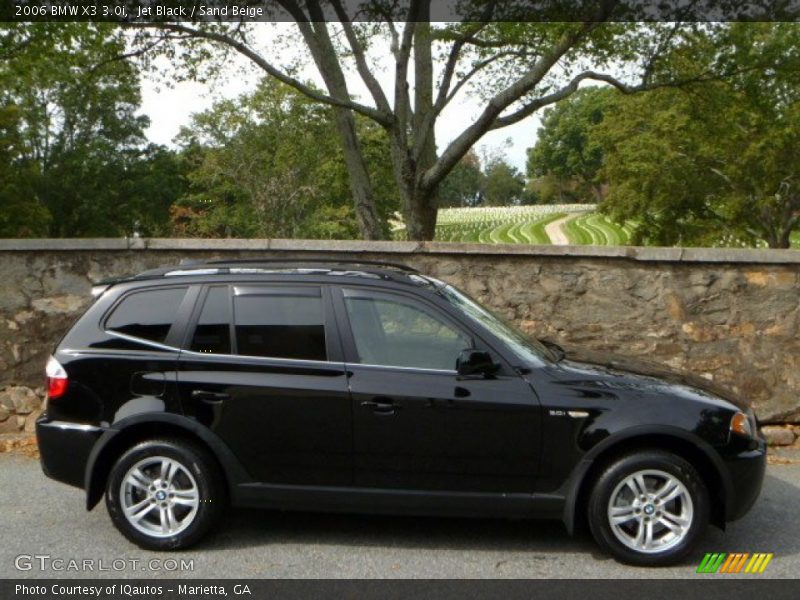 Jet Black / Sand Beige 2006 BMW X3 3.0i