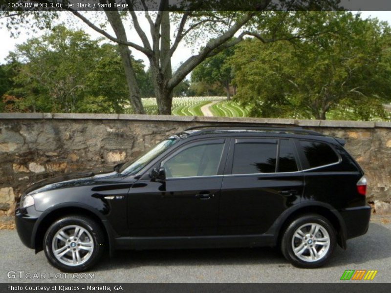 Jet Black / Sand Beige 2006 BMW X3 3.0i