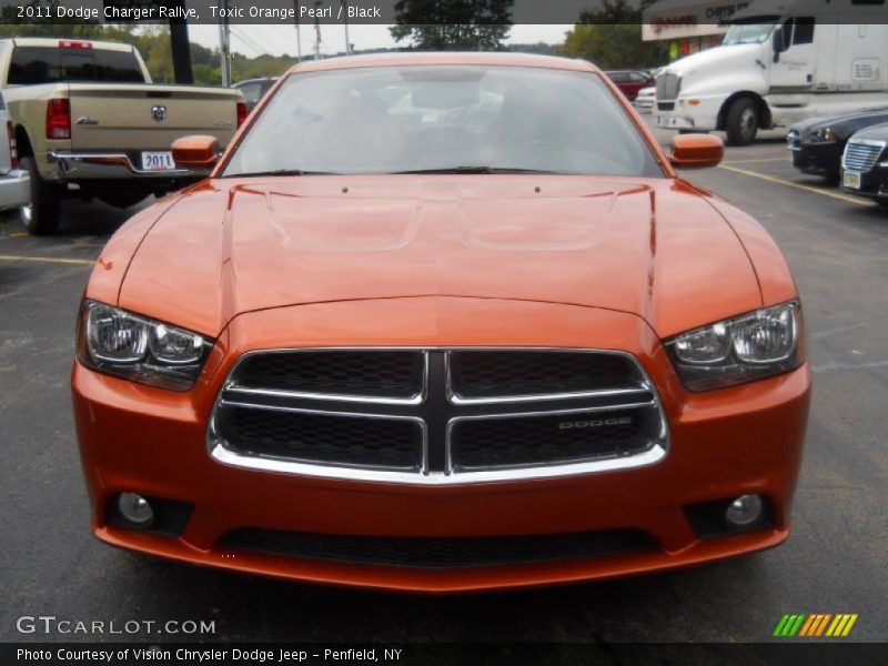 Toxic Orange Pearl / Black 2011 Dodge Charger Rallye