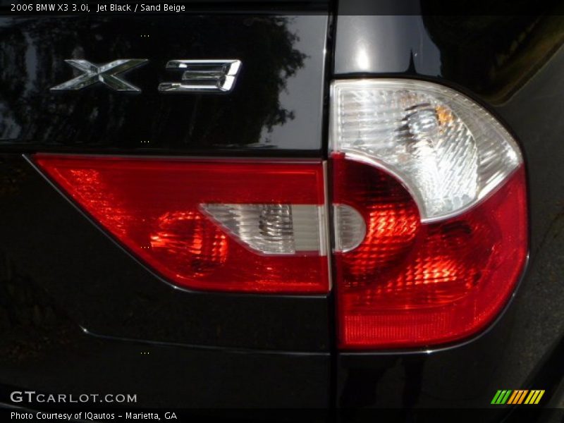 Jet Black / Sand Beige 2006 BMW X3 3.0i