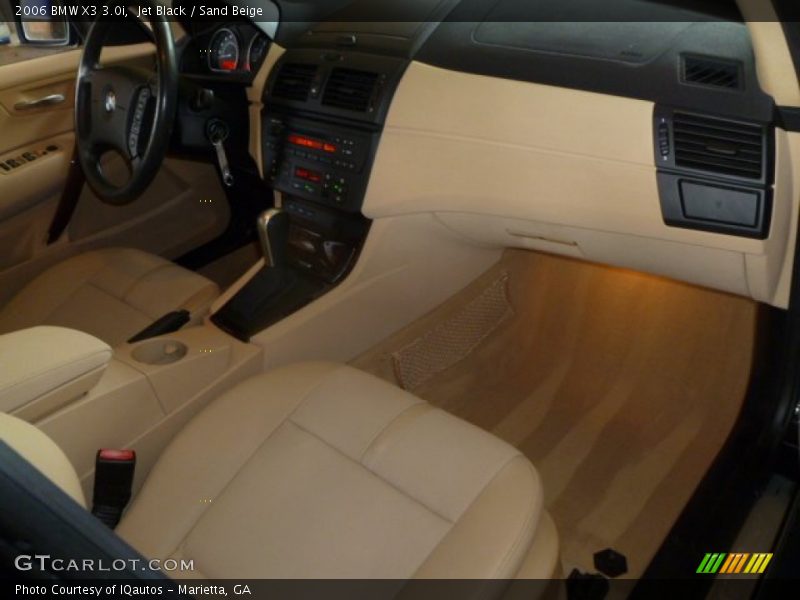 Jet Black / Sand Beige 2006 BMW X3 3.0i
