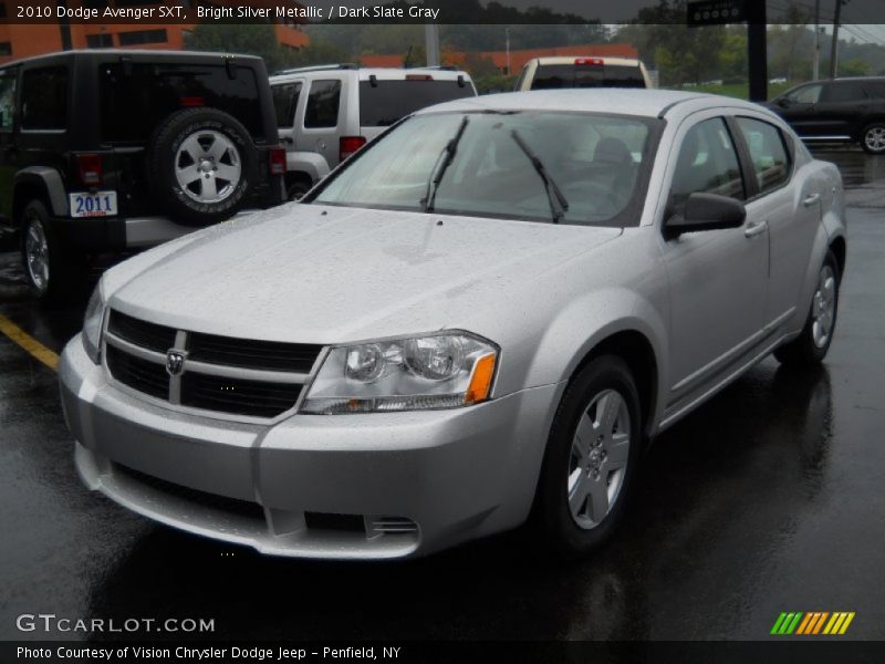 Bright Silver Metallic / Dark Slate Gray 2010 Dodge Avenger SXT