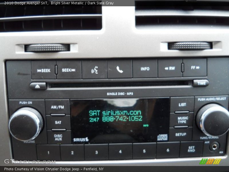 Bright Silver Metallic / Dark Slate Gray 2010 Dodge Avenger SXT